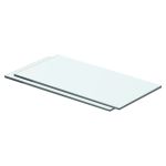 Rafturi, 2 buc., 40 x 15 cm, panouri sticlă transparentă GartenMobel Dekor