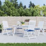 Perne scaune grădină 4 buc. albastru 40x40x3 cm țesătură Oxford GartenMobel Dekor