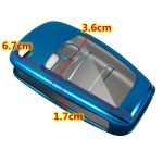 Husa Cheie Briceag Audi 3 Butoane Albastra TPU+PC AutoProtect KeyCars