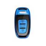 Husa Cheie Smartkey Audi 3 Butoane Albastru+Negru TPU+PC Audi A6 A7 A8 4G AutoProtect KeyCars