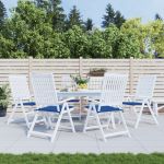 Perne scaune grădină 6 buc. albastru 40x40x3 cm țesătură Oxford GartenMobel Dekor