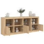 Servantă cu lumini LED, stejar sonoma, 164x37x67 cm GartenMobel Dekor