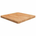 Blat masă pătrat maro deschis 60x60x4 cm lemn stejar tratat GartenMobel Dekor