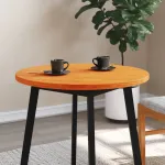 Blat de masă rotund, maro ceruit, Ø70x2,5 cm, lemn masiv de pin GartenMobel Dekor