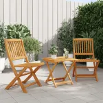 Set mobilier grădină pliabil, 3 piese, lemn masiv acacia GartenMobel Dekor