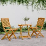 Set mobilier grădină pliabil, 3 piese, lemn masiv acacia GartenMobel Dekor