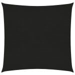 Pânză parasolar, negru, 7x7 m, HDPE, 160 g/m² GartenMobel Dekor