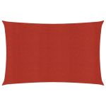 Pânză parasolar, roșu, 3,5x5 m, HDPE, 160 g/m² GartenMobel Dekor