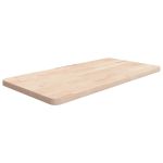 Blat de baie, 80x40x2,5 cm, lemn masiv netratat GartenMobel Dekor