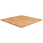 Blat masă pătrat maro deschis 70x70x1,5cm lemn stejar tratat GartenMobel Dekor