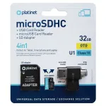 MICRO SD CARD 32GB OTG/CARD READER/ADAPTOR PLATINET EuroGoods Quality