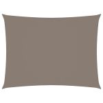 Pânză parasolar gri taupe 6x7 m țesătură oxford dreptunghiular GartenMobel Dekor