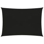Pânză parasolar, negru, 2,5x3,5 m, HDPE, 160 g/m² GartenMobel Dekor