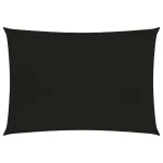 Pânză parasolar, negru, 3,5x5 m, HDPE, 160 g/m² GartenMobel Dekor