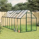 Sere cu cadru de bază, verde, 445x169x195 cm, aluminiu GartenMobel Dekor