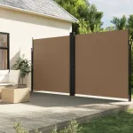 Copertină laterală retractabilă, taupe, 220x1000 cm GartenMobel Dekor
