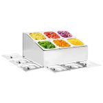 Recipient Gastronorm cu 6 secțiuni GN 1/6 oțel inoxidabil GartenMobel Dekor