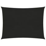 Pânză parasolar, negru, 2x2,5 m, HDPE, 160 g/m² GartenMobel Dekor