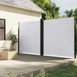 Copertină laterală retractabilă, alb, 220x1200 cm GartenMobel Dekor