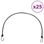 Corzi elastice cu benzi reflectorizante/cârlige 25 buc. 100 cm GartenMobel Dekor