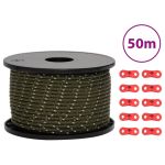 Funie pentru cort cu benzi reflectorizante și chei, 50 m, 5 mm GartenMobel Dekor