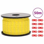 Funie pentru cort cu benzi reflectorizante și chei, 50 m, 5 mm GartenMobel Dekor