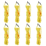 Funie pentru cort cu chei reflectorizante, 8 buc., 4 m, 4 mm GartenMobel Dekor