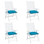 Perne de scaun 4 buc. albastru deschis 50x50x7 cm textil oxford GartenMobel Dekor