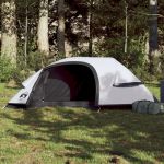 Cort camping cupolă 1 persoană alb, țesătură opacă, impermeabil GartenMobel Dekor