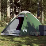 Cort de camping cupolă pentru 4 persoane, verde, impermeabil GartenMobel Dekor