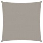 Pânză parasolar, gri deschis, 3x3 m, pătrat, 160 g/m², HDPE GartenMobel Dekor