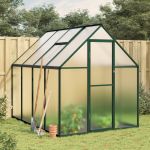 Sere cu cadru de bază, verde, 224x169x195 cm, aluminiu GartenMobel Dekor