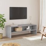 Dulap TV, gri sonoma, 120x40x40 cm, lemn prelucrat GartenMobel Dekor