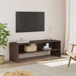Dulap TV, stejar maro, 120x40x40 cm, lemn prelucrat GartenMobel Dekor