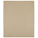 Cearșaf de pat cu elastic, gri taupe, 180x200 cm, bumbac GartenMobel Dekor