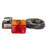 Set lampi magnetice pentru remorca, fisa 7 pini, cablu intre stopuri de 2.5m, cablu fisa 7.5m 12 V Cod: BK69080 Automotive TrustedCars