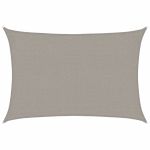 Pânză parasolar, gri deschis dreptunghiular 2x3 m HDPE 160 g/m² GartenMobel Dekor