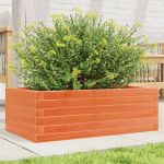 Jardinieră de grădină, maro ceruit, 70x40x23 cm, lemn masiv pin GartenMobel Dekor