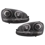 Faruri VW Golf 5 V Mk5 (2003-2007) Jetta (2005-2010) GTI R32 Chrome Edition Performance AutoTuning