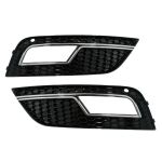 Grile Laterale Bara Fata Audi A4 B8 Facelift (2012-2015) RS4 Design Negru & Chrome Performance AutoTuning