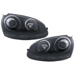 Faruri VW Golf 5 V Mk5 (2003-2007) Jetta (2005-2010) RHD GTI R32 Design Black Performance AutoTuning