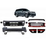 Pachet Exterior cu Grila Centrala Rosu Negru Land Range Rover Sport L320 Facelift (2009-2013) Autobiography Design Performance AutoTuning