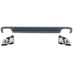 Difuzor Bara Spate si Ornamente Evacuare Audi A7 4G (2010-2014) S7 Facelift Design Performance AutoTuning