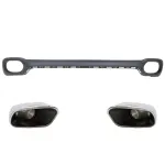 Difuzor Bara Spate si Ornamente Evacuare BMW X6 F16 V8 M-tech Design Performance AutoTuning