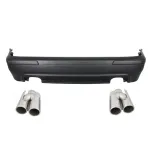 Bara Spate Evacuare Dubla BMW Seria 5 E39 (1995-2003) cu Tobe Ornamente ACS Look Performance AutoTuning