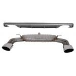 Difuzor Bara Spate cu Sistem de evacuare Audi A3 8V Sedan (2012-2015) S3 Design pentru Bara spate standard Performance AutoTuning