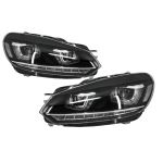 Faruri LED VW Golf 6 VI (2008-2013) Design Golf 7 3D U Design Semnal LED Dinamic Performance AutoTuning