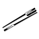 Stickere Laterale Negru Mat MERCEDES C-Class C205 Coupe A205 Cabriolet (2014-) C63 Design Performance AutoTuning