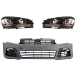 Bara Fata VW Golf VI Golf 6 (2008-2013) R20 Look cu Faruri LED Design Golf 7 3D U Design GTI Semnal LED Performance AutoTuning