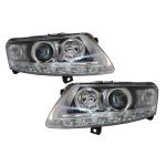Faruri LED DRL Xenon Audi A6 C6 4F (04.2004-2008) Fara AFS Chrome Performance AutoTuning